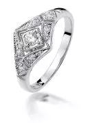 Inel Bonore - Aur Alb 585 - Diamant 0,1 ct