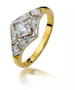 Inel Bonore - Aur 585 - Diamant 0,1 ct