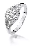 Inel Bonore - Aur Alb 585 - Diamant 0,1 ct