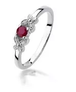 Inel Bonore - Aur Alb 585 - Rubin 0,15 ct