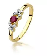 Inel Bonore - Aur 585 - Rubin 0,15 ct