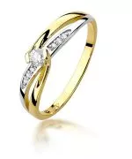 Inel Bonore - Aur 585 - Diamant 0,1 ct
