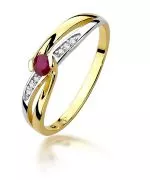 Inel Bonore - Aur 585 - Rubin 0,15 ct