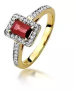 Inel Bonore - Aur 585 - Rubin 0,8 ct