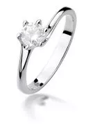 Inel Bonore - Aur Alb 585 - Diamant 0,5 ct
