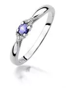 Inel Bonore - Aur Alb 585 - Tanzanit 0,15 ct