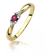 Inel Bonore - Aur 585 - Rubin 0,15 ct