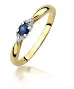 Inel Bonore - Aur 585 - Safir 0,15 ct