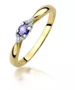 Inel Bonore - Aur 585 - Tanzanit 0,15 ct