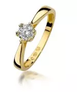 Inel Bonore - Aur 585 - Diamant 0,2 ct