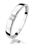 Inel Bonore - Aur Alb 585 - Diamant 0,12 ct