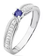 Inel Bonore - Aur Alb 585 - Tanzanit 0,15 ct