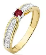 Inel Bonore - Aur 585 - Rubin 0,15 ct
