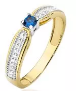 Inel Bonore - Aur 585 - Safir 0,15 ct