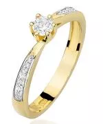 Inel Bonore - Aur 585 - Diamant 0,15 ct
