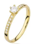 Inel Bonore - Aur 585 - Diamant 0,1 ct