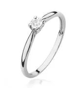 Inel Bonore - Aur Alb 585 - Diamant 0,03 ct