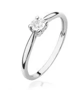 Inel Bonore - Aur Alb 585 - Diamant 0,08 ct
