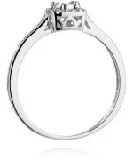Inel Bonore - Aur Alb 585 - Diamant 0,08 ct