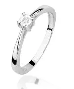 Inel Bonore - Aur Alb 585 - Diamant 0,02 ct