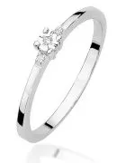 Inel Bonore - Aur Alb 585 - Diamant 0,0086 ct