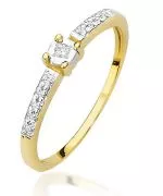 Inel Bonore - Aur 585 - Diamant 0,02 ct