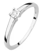 Inel Bonore - Aur Alb 585 - Diamant 0,03 ct