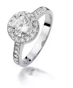 Inel Bonore - Aur Alb 585 - Diamant 0,5 ct