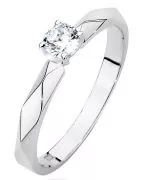 Inel Bonore - Aur Alb 585 - Diamant 0,15 ct