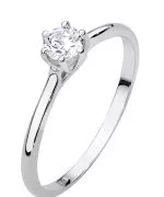 Inel Bonore - Aur Alb 585 - Diamant 0,2 ct