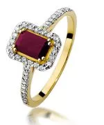 Inel Bonore - Aur 585 - Rubin 0,8 ct