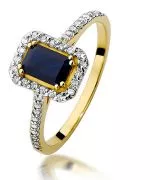 Inel Bonore - Aur 585 - Safir 0,6 ct