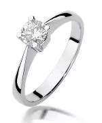 Inel Bonore - Aur Alb 585 - Diamant 0,5 ct