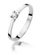 Inel Bonore - Aur Alb 585 - Diamant 0,09 ct