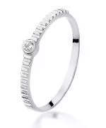 Inel Bonore - Aur Alb 585 - Diamant 0,04 ct