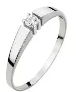 Inel Bonore - Aur Alb 585 - Diamant 0,08 ct