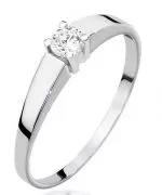 Inel Bonore - Aur Alb 585 - Diamant 0,2 ct