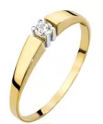Inel Bonore - Aur 585 - Diamant 0,1 ct