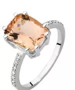 Inel Bonore - Aur Alb 585 - Morganit 2,8 ct