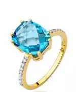 Inel Bonore - Aur 585 - Topaz 3 ct