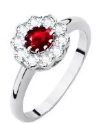 Inel Bonore - Aur Alb 585 - Rubin 0,6 ct