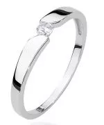 Inel Bonore - Aur Alb 585 - Diamant 0,08 ct
