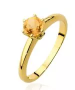 Inel Bonore - Aur 585 - Citrin 0,5 ct