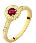 Inel Bonore - Aur 585 - Rubin 0,35 ct