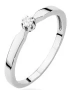 Inel Bonore - Aur Alb 585 - Diamant 0,04 ct