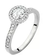 Inel Bonore - Aur Alb 585 - Diamant 0,4 ct