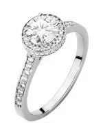 Inel Bonore - Aur Alb 585 - Diamant 0,7 ct
