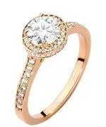 Inel Bonore - Aur Roz 585 - Diamant 0,7 ct