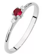 Inel Bonore - Aur Alb 585 - Rubin 0,15 ct