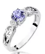 Inel Bonore - Aur Alb 585 - Tanzanit 0,5 ct